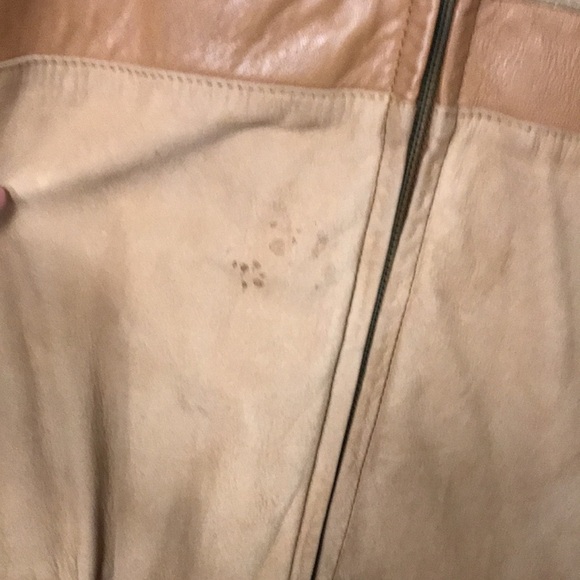Perry Ellis America Tan Suede/Leather Jacket - Picture 7 of 16